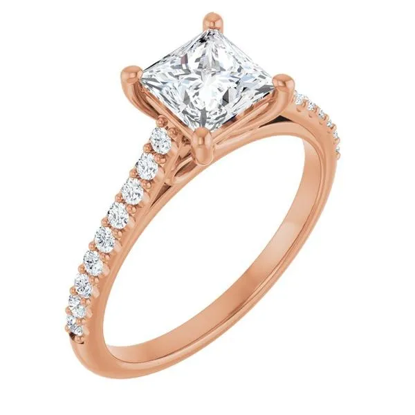 Accented Infinity-Inspired Engagement Ring Arezzo Jewelers Elmwood Park, IL