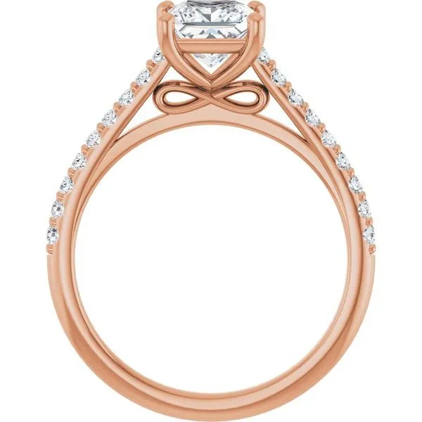 Accented Infinity-Inspired Engagement Ring Image 2 Futer Bros Jewelers York, PA