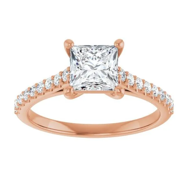 Accented Infinity-Inspired Engagement Ring Image 3 Clater Jewelers Louisville, KY