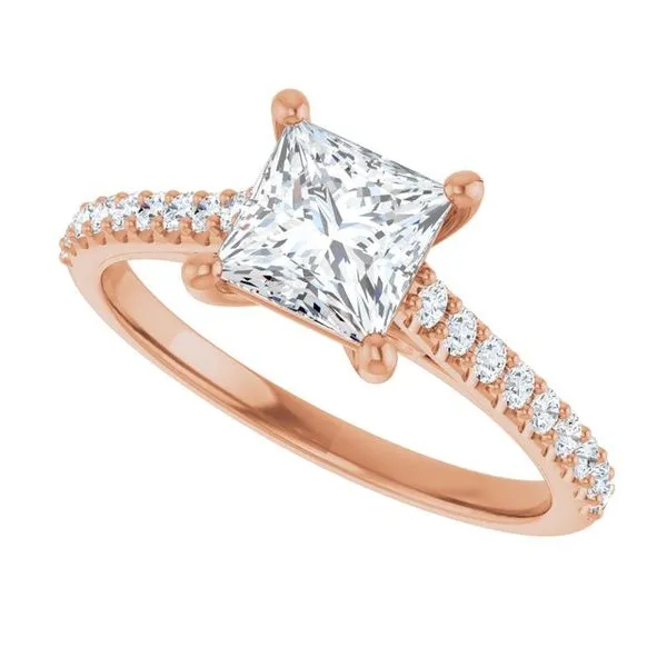 Accented Infinity-Inspired Engagement Ring Image 5 Paul James Jewelers Angels Camp, CA