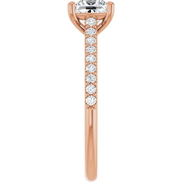 Accented Infinity-Inspired Engagement Ring Image 4 Michael Szwed Jewelers Longmeadow, MA