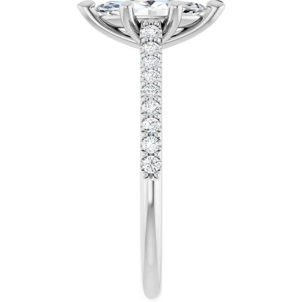 Accented Infinity-Inspired Engagement Ring Image 4 JF Jones Jewelers Rochester, NY