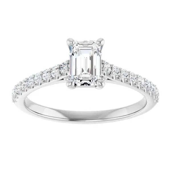 Accented Infinity-Inspired Engagement Ring Image 3 Northwood Jewelers Northwood, OH