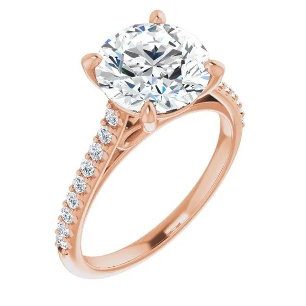 Accented Infinity-Inspired Engagement Ring Don's Jewelry & Design Washington, IA