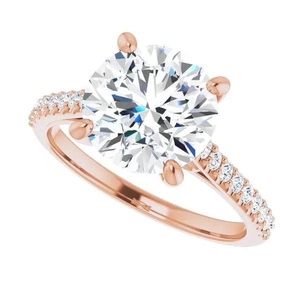 Accented Infinity-Inspired Engagement Ring Image 5 Vulcan's Forge LLC KANSAS CITY, MO