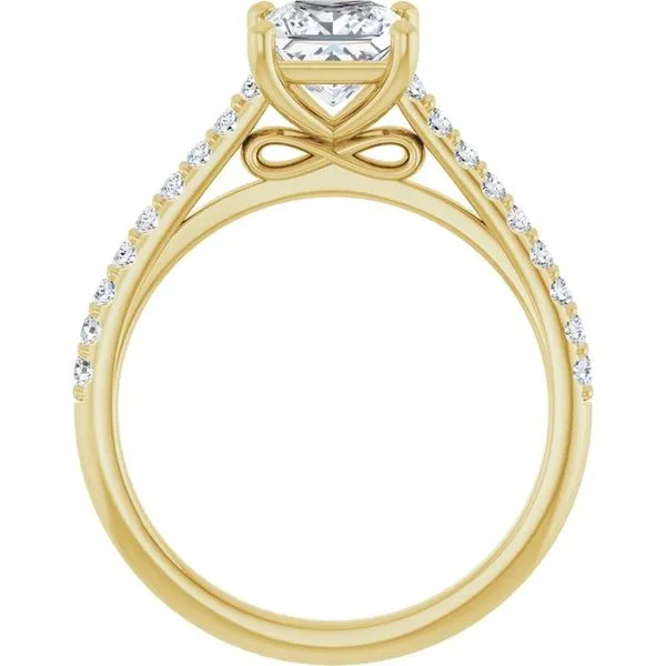 Accented Infinity-Inspired Engagement Ring Image 2 Jimmy Smith Jewelers Decatur, AL