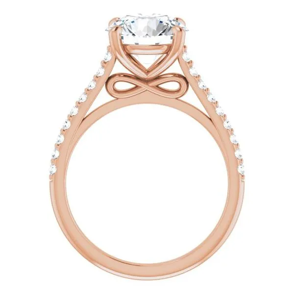 Accented Infinity-Inspired Engagement Ring Image 2 Don's Jewelry & Design Washington, IA