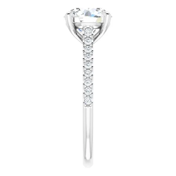 Accented Infinity-Inspired Engagement Ring Image 4 House of Silva Wooster, OH