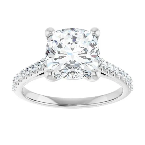 Accented Infinity-Inspired Engagement Ring Image 3 Vulcan's Forge LLC KANSAS CITY, MO