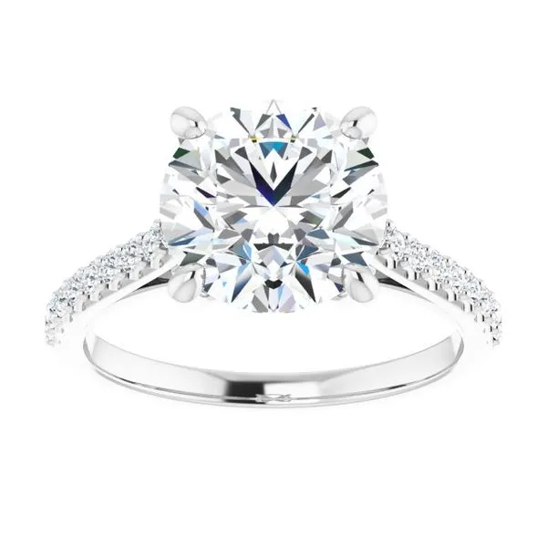 Accented Infinity-Inspired Engagement Ring Image 3 Don's Jewelry & Design Washington, IA
