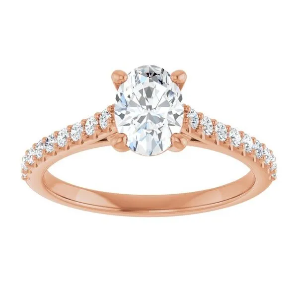 Accented Infinity-Inspired Engagement Ring Image 3 J. Thomas Jewelers Rochester Hills, MI