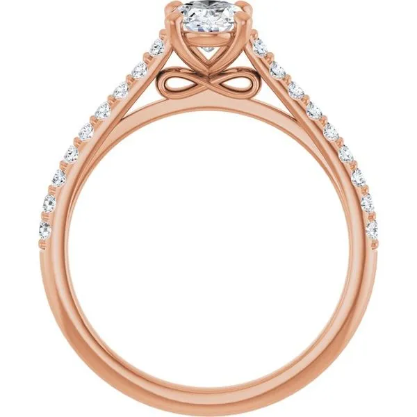 Accented Infinity-Inspired Engagement Ring Image 2 Don's Jewelry & Design Washington, IA