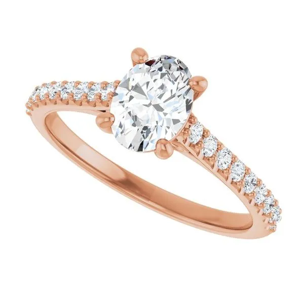 Accented Infinity-Inspired Engagement Ring Image 5 Don's Jewelry & Design Washington, IA