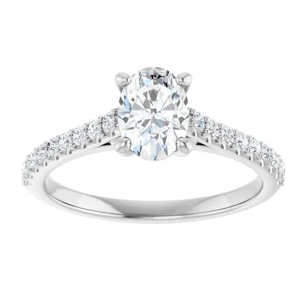 Accented Infinity-Inspired Engagement Ring Image 3 Don's Jewelry & Design Washington, IA