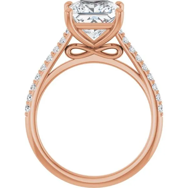 Accented Infinity-Inspired Engagement Ring Image 2 Jimmy Smith Jewelers Decatur, AL