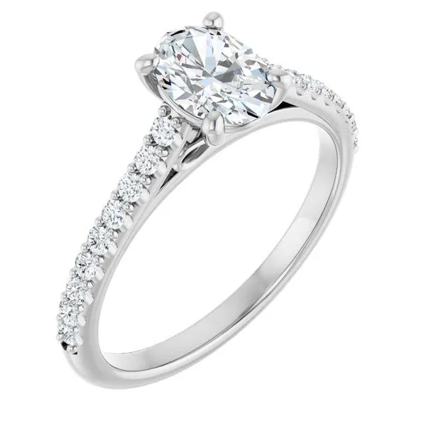 Accented Infinity-Inspired Engagement Ring Raleigh Diamond Fine Jewelry Raleigh, NC
