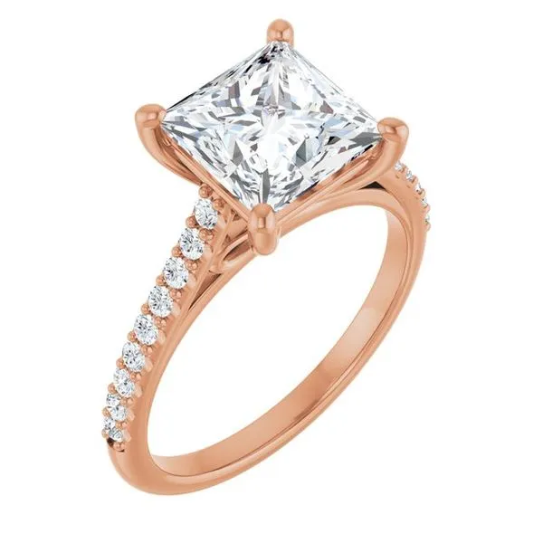Accented Infinity-Inspired Engagement Ring Michael Szwed Jewelers Longmeadow, MA