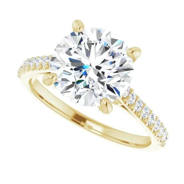 Accented Infinity-Inspired Engagement Ring Image 5 Mark Jewellers La Crosse, WI