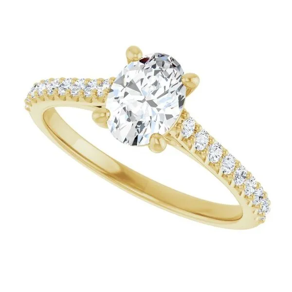 Accented Infinity-Inspired Engagement Ring Image 5 Jimmy Smith Jewelers Decatur, AL