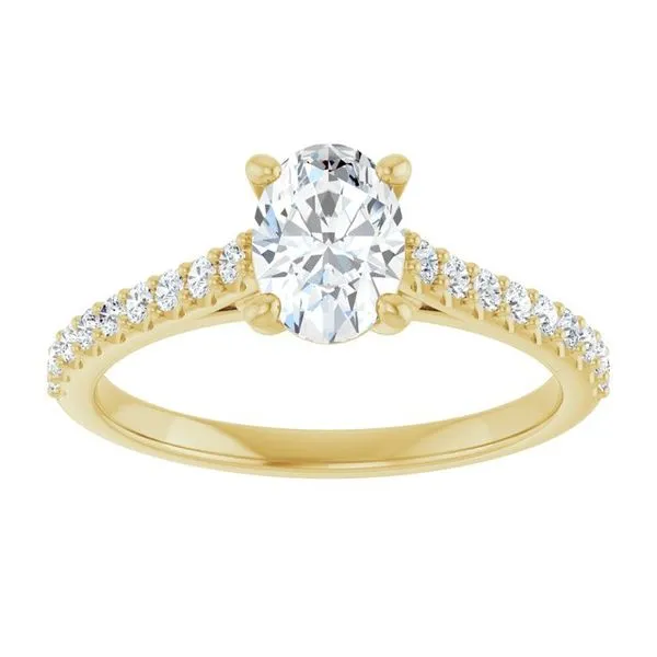 Accented Infinity-Inspired Engagement Ring Image 3 Vulcan's Forge LLC KANSAS CITY, MO