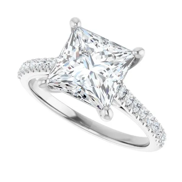 Accented Infinity-Inspired Engagement Ring Image 5 Jimmy Smith Jewelers Decatur, AL