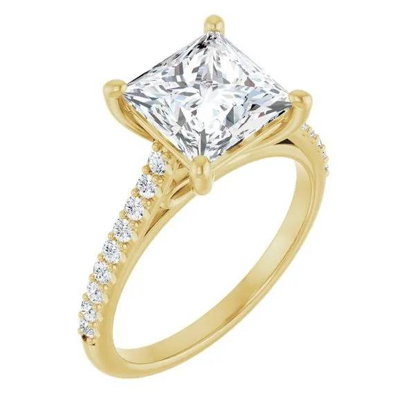 Accented Infinity-Inspired Engagement Ring Futer Bros Jewelers York, PA