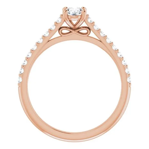 Accented Infinity-Inspired Engagement Ring Image 2 Vulcan's Forge LLC KANSAS CITY, MO