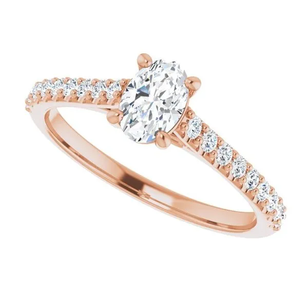 Accented Infinity-Inspired Engagement Ring Image 5 Mark Jewellers La Crosse, WI