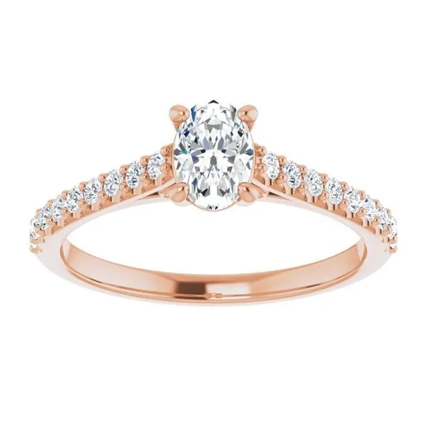 Accented Infinity-Inspired Engagement Ring Image 3 Michael Szwed Jewelers Longmeadow, MA