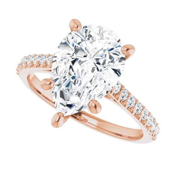 Accented Infinity-Inspired Engagement Ring Image 5 Michael Szwed Jewelers Longmeadow, MA