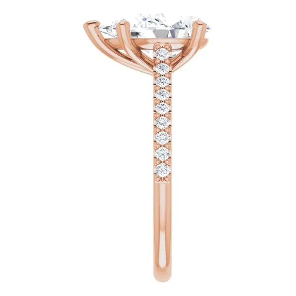 Accented Infinity-Inspired Engagement Ring Image 4 Paul James Jewelers Angels Camp, CA