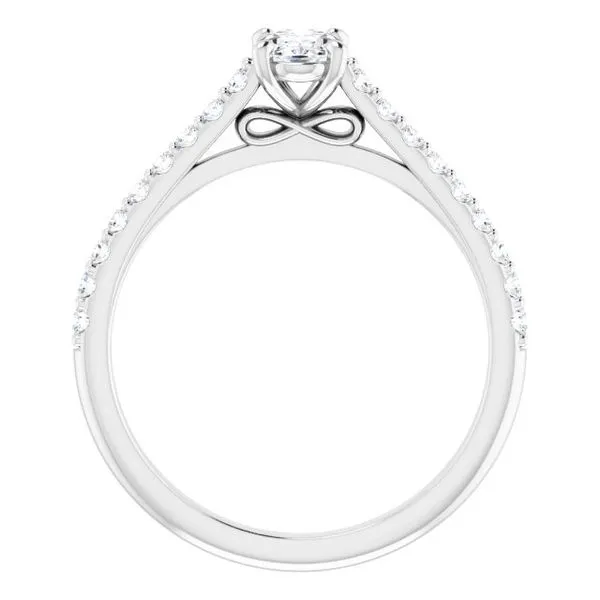 Accented Infinity-Inspired Engagement Ring Image 2 Shipley's Fine Jewelry Hampstead, MD