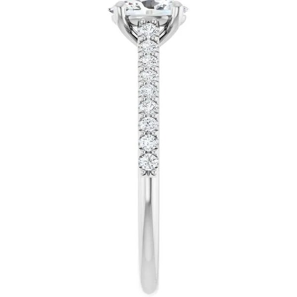 Accented Infinity-Inspired Engagement Ring Image 4 Shipley's Fine Jewelry Hampstead, MD