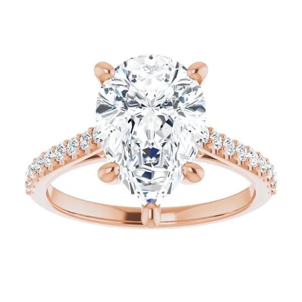 Accented Infinity-Inspired Engagement Ring Image 3 Futer Bros Jewelers York, PA