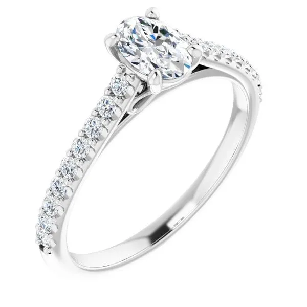 Accented Infinity-Inspired Engagement Ring Shipley's Fine Jewelry Hampstead, MD