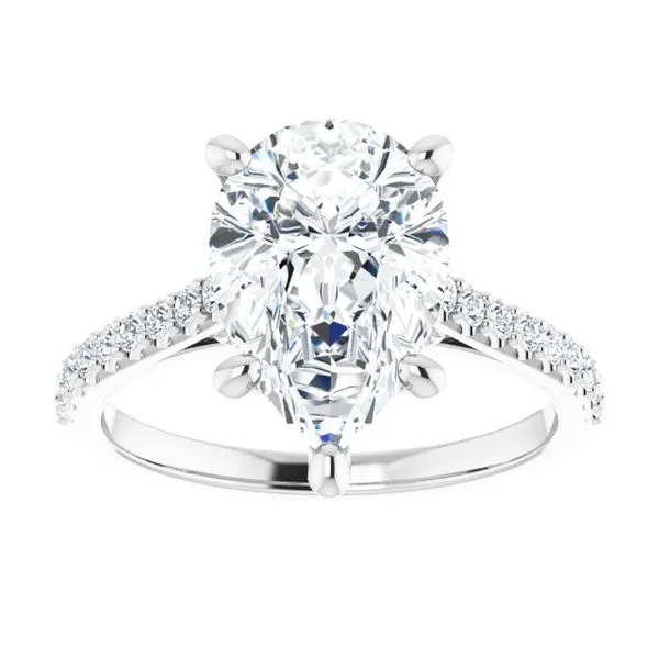 Accented Infinity-Inspired Engagement Ring Image 3 Clater Jewelers Louisville, KY