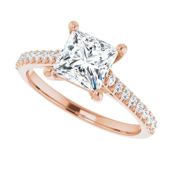 Accented Infinity-Inspired Engagement Ring Image 5 Futer Bros Jewelers York, PA