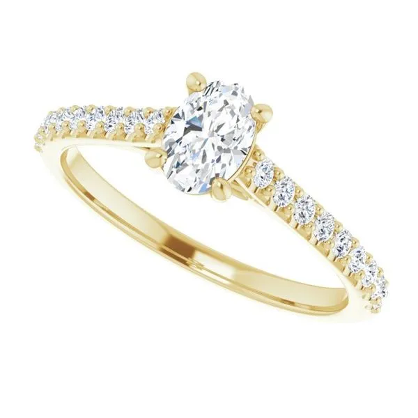 Accented Infinity-Inspired Engagement Ring Image 5 J. Thomas Jewelers Rochester Hills, MI