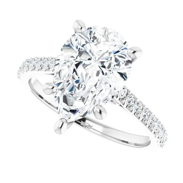 Accented Infinity-Inspired Engagement Ring Image 5 Paul James Jewelers Angels Camp, CA