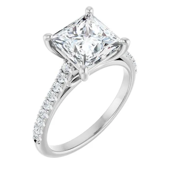 Accented Infinity-Inspired Engagement Ring Natale Jewelers Sewell, NJ