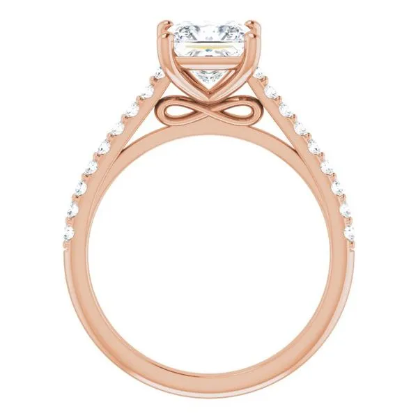 Accented Infinity-Inspired Engagement Ring Image 2 J. Thomas Jewelers Rochester Hills, MI