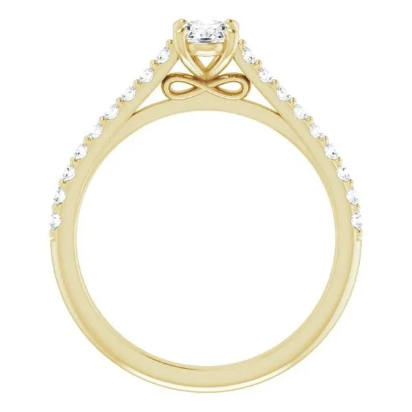 Accented Infinity-Inspired Engagement Ring Image 2 Jimmy Smith Jewelers Decatur, AL