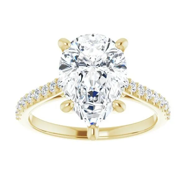 Accented Infinity-Inspired Engagement Ring Image 3 Raleigh Diamond Fine Jewelry Raleigh, NC