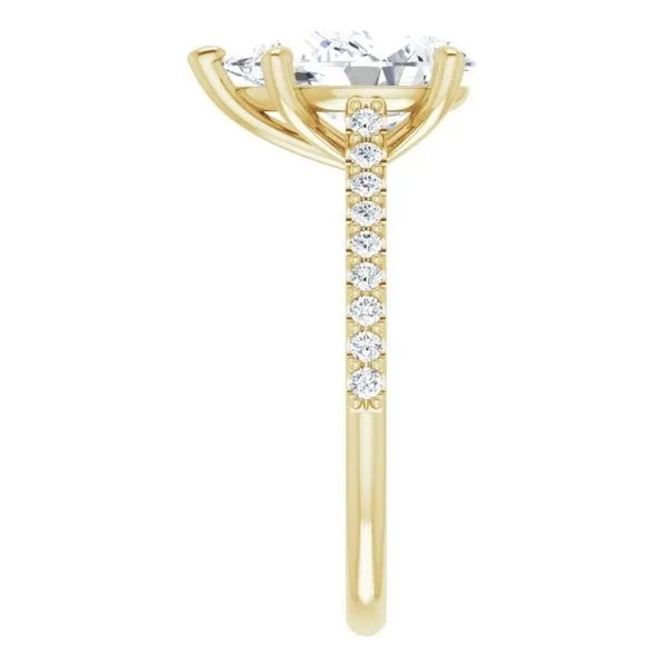 Accented Infinity-Inspired Engagement Ring Image 4 Clater Jewelers Louisville, KY