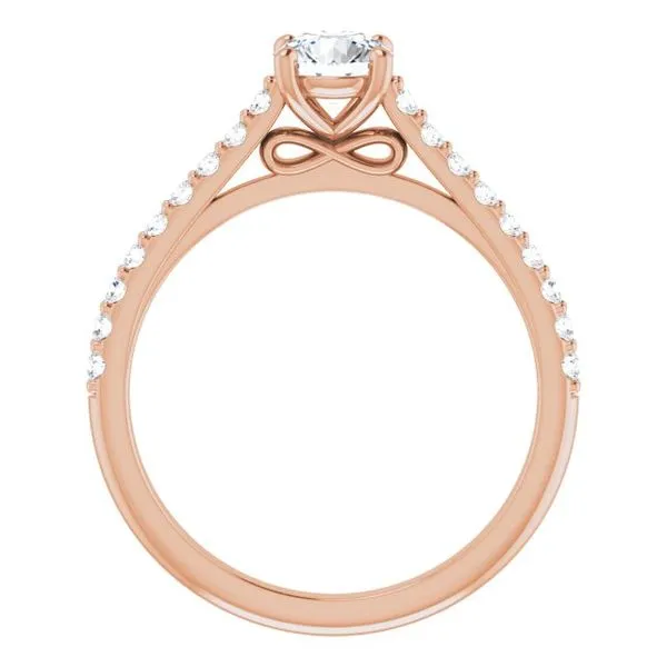 Accented Infinity-Inspired Engagement Ring Image 2 Jimmy Smith Jewelers Decatur, AL