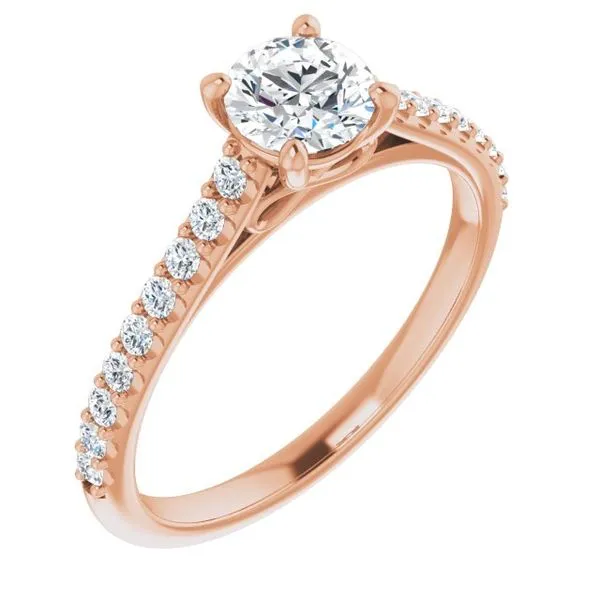 Accented Infinity-Inspired Engagement Ring Paul James Jewelers Angels Camp, CA