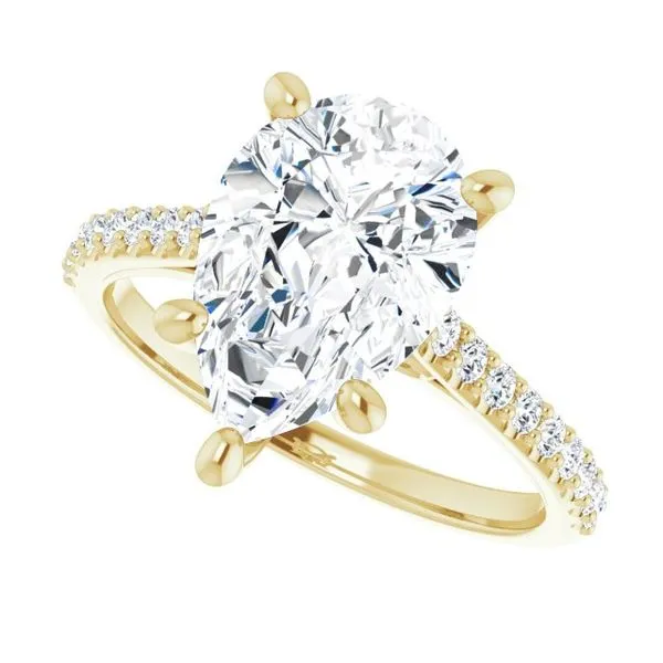 Accented Infinity-Inspired Engagement Ring Image 5 Paul James Jewelers Angels Camp, CA