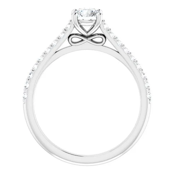 Accented Infinity-Inspired Engagement Ring Image 2 Clater Jewelers Louisville, KY