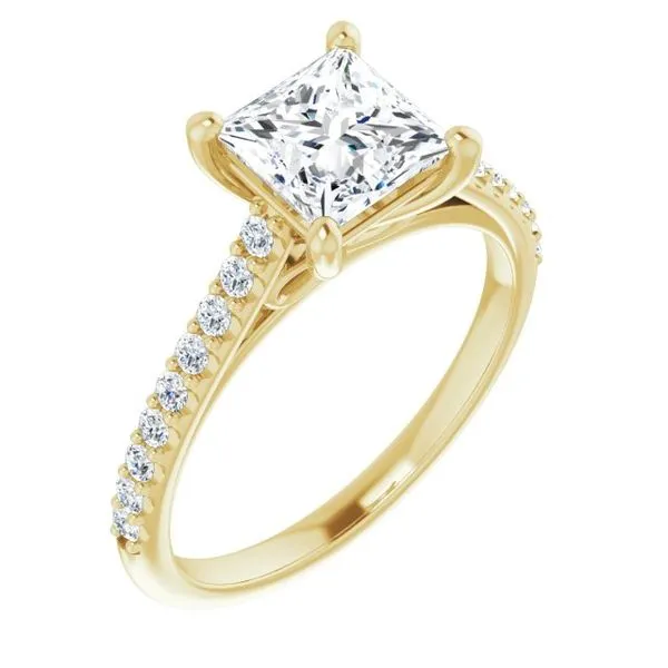 Accented Infinity-Inspired Engagement Ring J. Thomas Jewelers Rochester Hills, MI