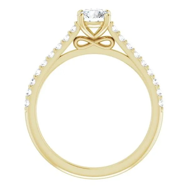 Accented Infinity-Inspired Engagement Ring Image 2 Mark Jewellers La Crosse, WI